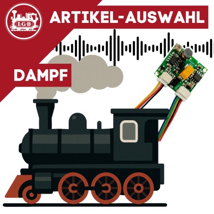 Dampflok mit einem 16 Bit DS6-Sound für LGB