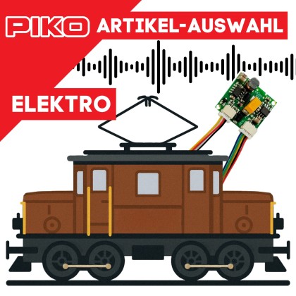 Elektrolok mit einem 16 Bit DS6-Sound für Piko
