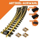 Bogenweiche links R 120/210 cm mit Verbindern