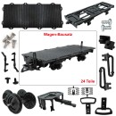 Flachwagen schwarz als Spur-G Bausatz