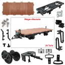 Flachwagen braun als Spur-G Bausatz
