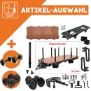 Rungenwagen braun/schwarz als Spur-G Bausatz