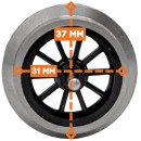 4x Speichen Radsatz aus Edelstahl 31 mm Spur-G ML-Train 88673194_auswahl8
