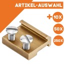 Schienenverbinder 15 mm Messing ML-Train