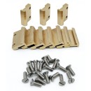 Schienenverbinder 19 mm Messing mit Edelstahlschraube ML-Train