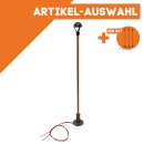 Bahnhofslampe DR Salatschüssel mit LED montiert Spur-G ML-Train