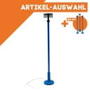 Nostalgische LED Straßenlaterne Rundscheibenleuchte blau für LGB Spur-G ML-Train