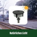 3x Nostalgische LED Bahnhofslaterne Rundscheibenleuchte grau für LGB Spur-G ML-Train 83801077_auswahl12