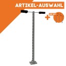 BG2-Industrielampe Gittermast 2-armig für Spur-G ML-Train