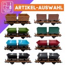 Träger-Flachwagen mit Aufsätzen als Spur-G Bausatz