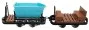 Kipplore mit Bremserbühne Feldbahnwagen Grubenhunt grau Spur-G als Bausatz ML-Train 88919125_auswahl6