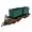 Feldbahn-Flachwagen mit Doppel-Kastenlore grün als Bausatz Spur G  ML-Train 88919377_auswahl6