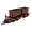 Feldbahn-Flachwagen mit Doppel-Kastenlore braun als Bausatz Spur G ML-Train 88919378_auswahl6