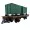 Träger-Flachwagen mit Doppel-Kastenlore grün als Bausatz Spur G ML-Train 88919387 _auswahl6