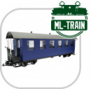 Personenwagen blau kurz 6 Fenster