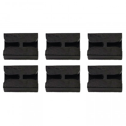 6 Stück Isolierschienenverbinder schwarz 15 mm für die Spur G ML-Train 8100609