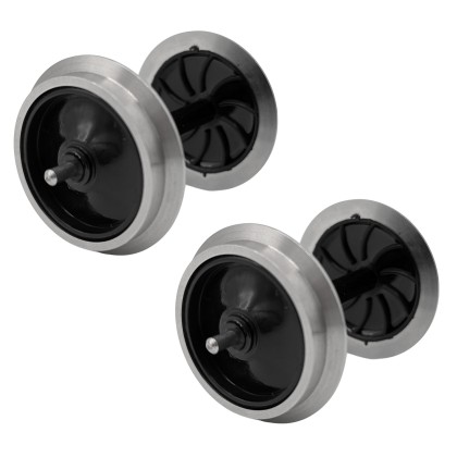 2x Vollradsatz aus Edelstahl 35 mm für Piko Spur-G ML-Train 88361656