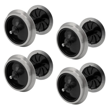 4x Vollradsatz aus Edelstahl 35 mm für Piko Spur-G ML-Train 88361657