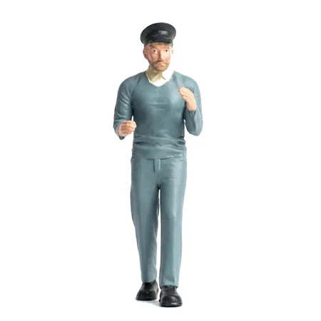 Feldbahnlok-Figur Marius stehend