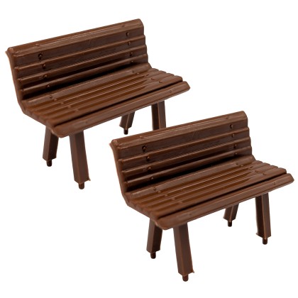 2x Sitzbank groß braun