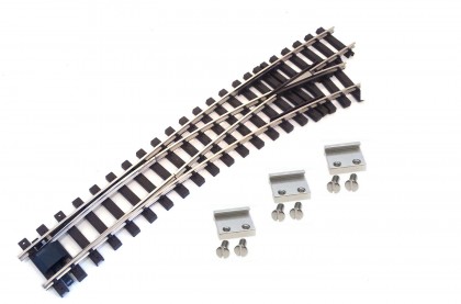 Bogenweiche rechts vernickelt R120/210 mit Verbindern ML-Train 8942268