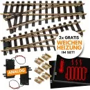 Weichen Messing R3 Set mit 2 digitalen Antrieben und 2 Gratis Weichenheizungen ML-Train 8200232