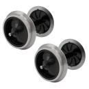 2x Vollradsatz aus Edelstahl 35 mm für Piko Spur-G ML-Train 88361656
