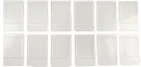12x Fenster 43 x 65 mm rund aus Kunststoff ML-Train 88903002