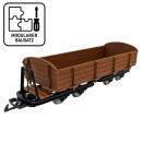 Feldbahn-Niederbordwagen braun als Bausatz Spur G ML-Train 88919392