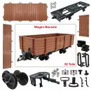 Hochbordwagen braun als Spur-G Bausatz ML-Train 88919540