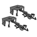2x Drehgestell P15 grau mit Kupplung Spur-G ML-Train 88967322