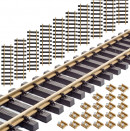 10x Gleis gerade 30 cm mit 20x Schraub-Verbinder ML-Train 891030210