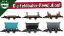 Spur G Feldbahnloren Bausatzsystem, modular mit Metallachsen