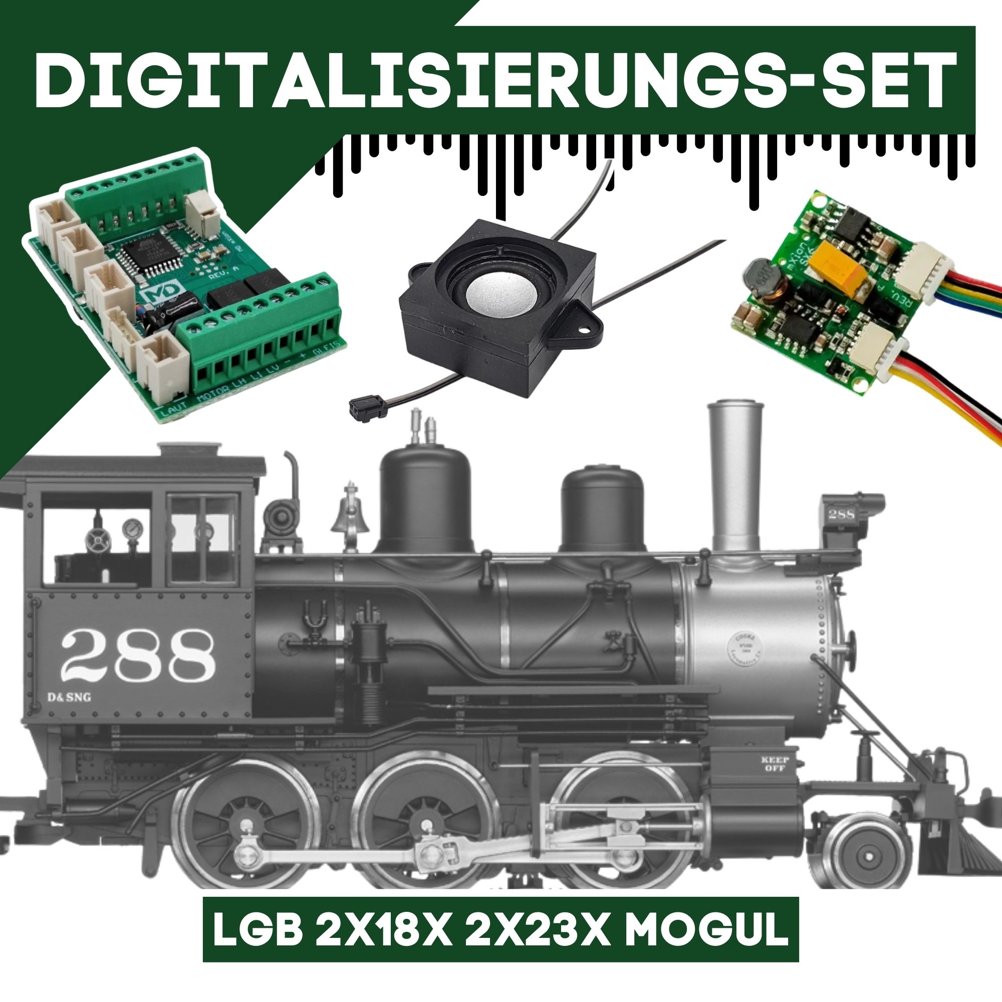 Digitalisierungsset für LGB 2x18x 2x23x Mogul ML-Train 81609108