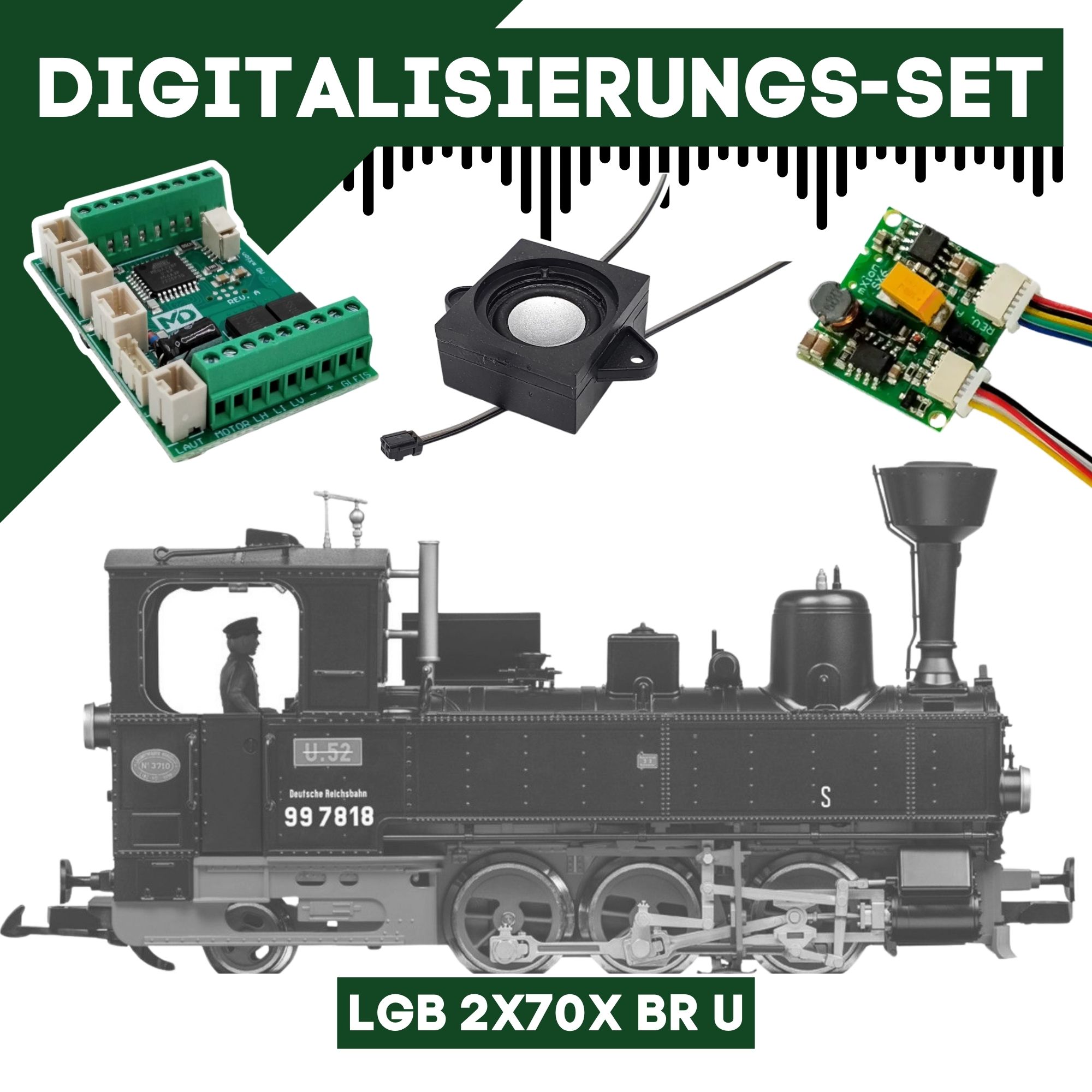 Digitalisierungsset für LGB 2x70x BR U ML-Train 81609111