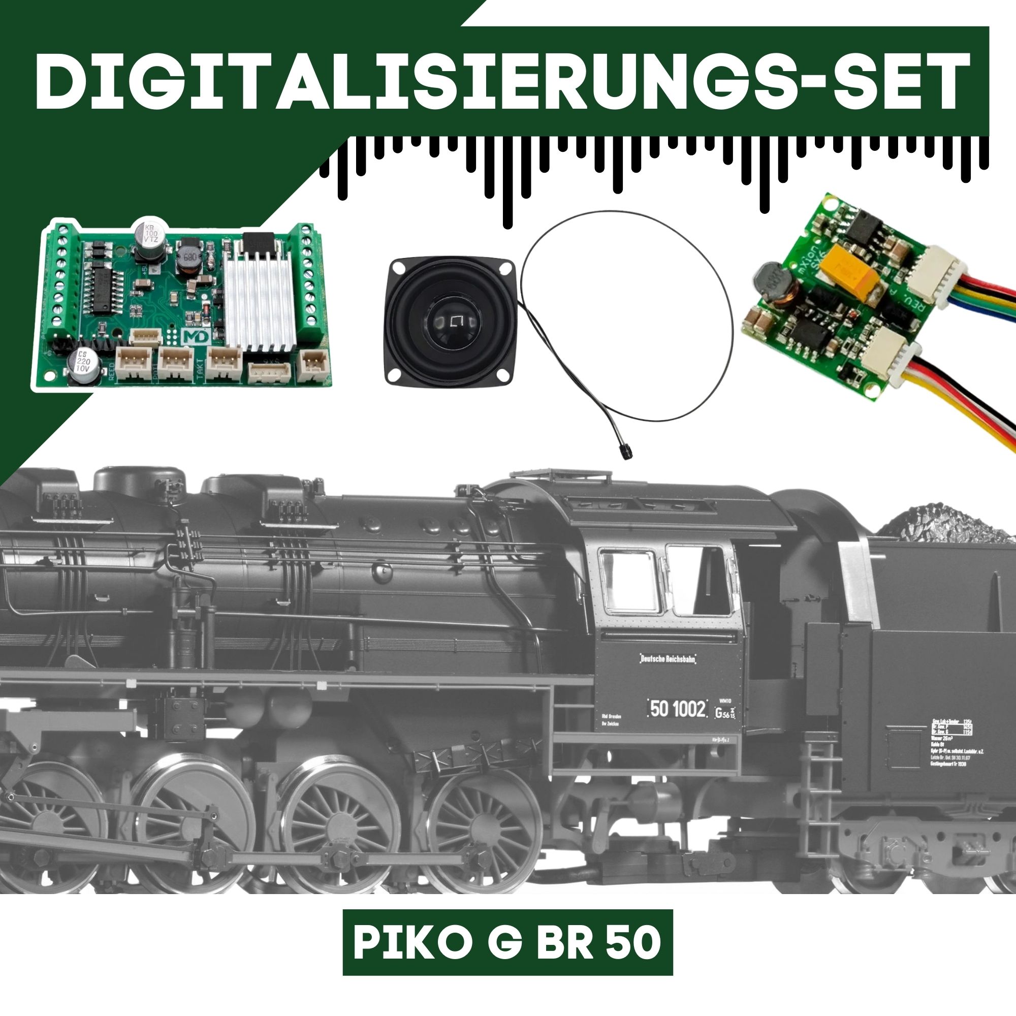 Digitalisierungsset für PIKO G BR 50 ML-Train 81609114