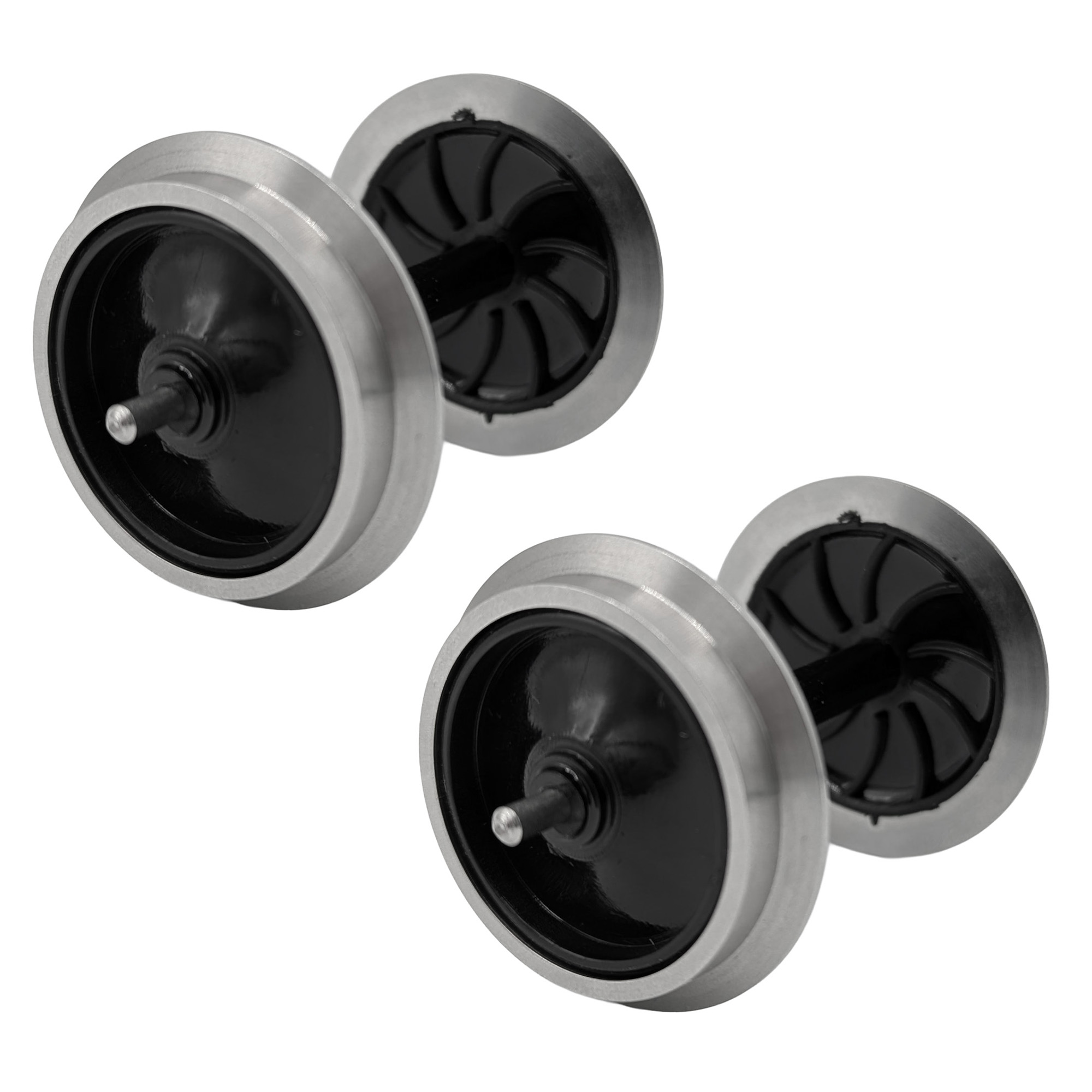 2x Vollradsatz aus Edelstahl 31 mm Spur-G ML-Train 88670122