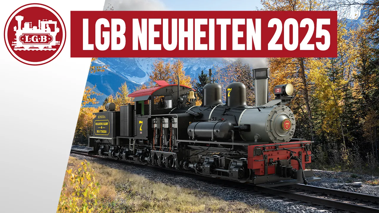 LGB NEUHEITEN 2025: Dampflok DR, Amerikanische Shay Loks, Digitale Schlackewagen & Mehr für Spur G!