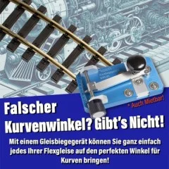 18 Meter Flex-Gleis mit zusätzlich 24 Verbinder für Gartenbahn Spur-G - Immer die richtige Kurve