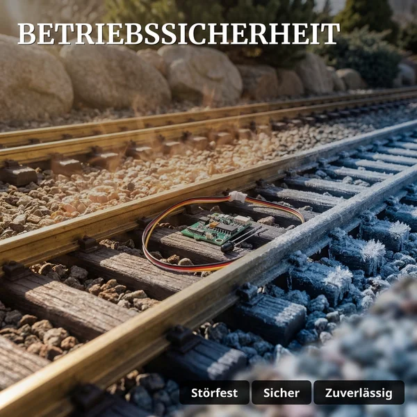 ML-Train PZB-Empfänger Erweiterungs-Set 3x Punktförmige Zugbeeinflussung Infrarot Spur G - Betriebssicherheit