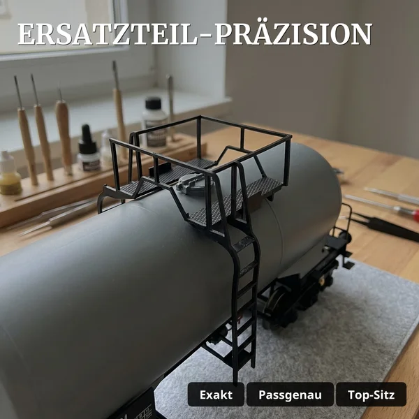 ML-Train Tankbühne 3-tlg. für LGB Kesselwagen Spur G – 2+1 Gratis Set - Ersatzteil-Präzision