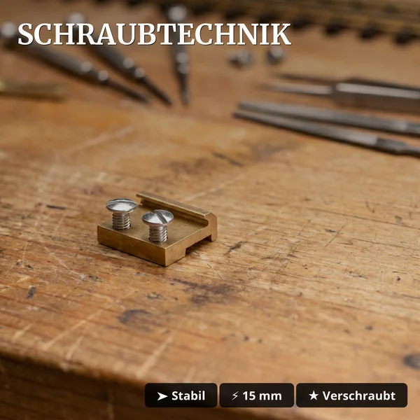 Großes Gleisoval-Set 360x180 cm Messing Radius 90 cm Spur G mit Zubehör ML-Train 8200289 - Schraubtechnik