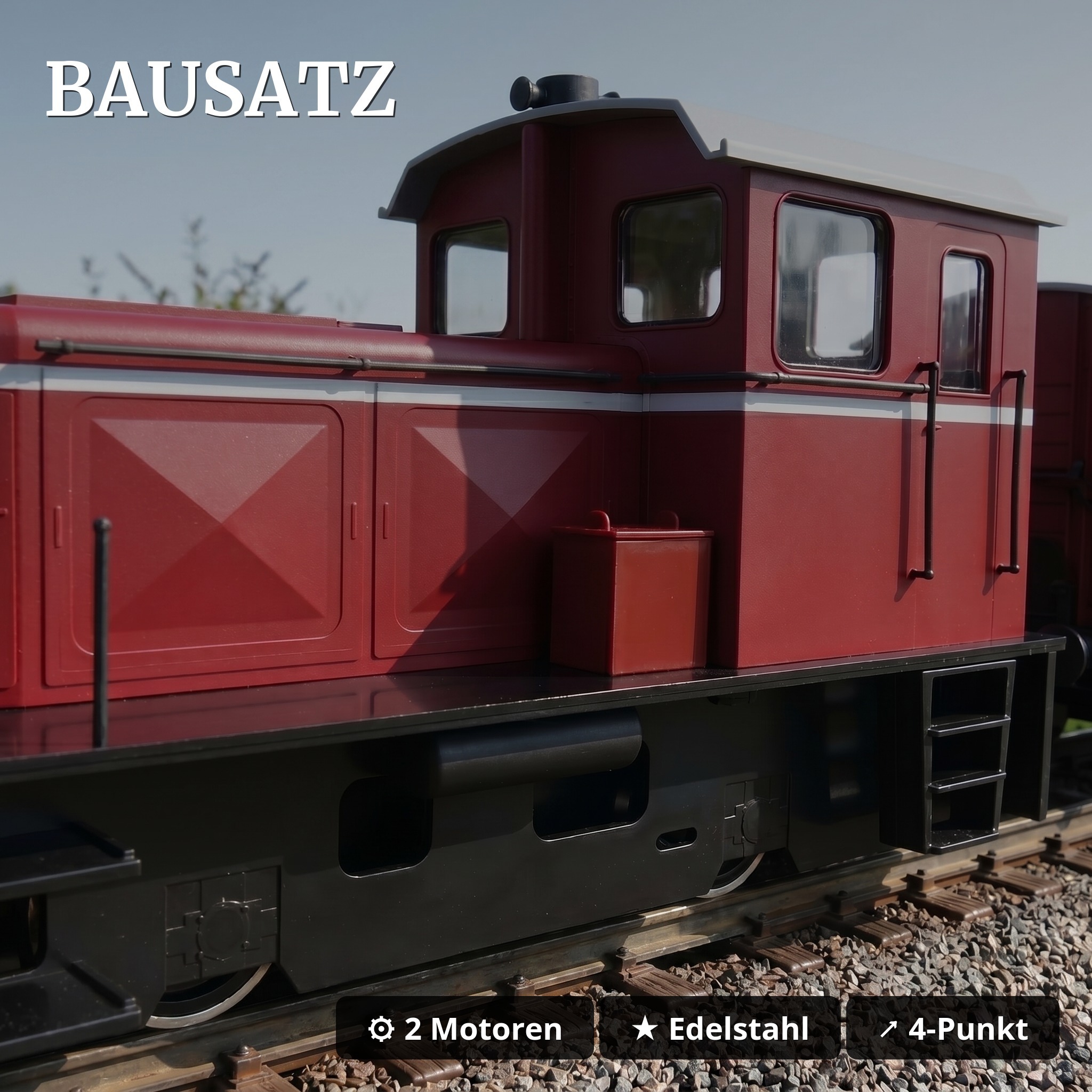 Diesellok DEV V3 als Bausatz Spur G – analog, DCC-vorbereitet – ML-Train 82021000 - Bausatz 1:22,5