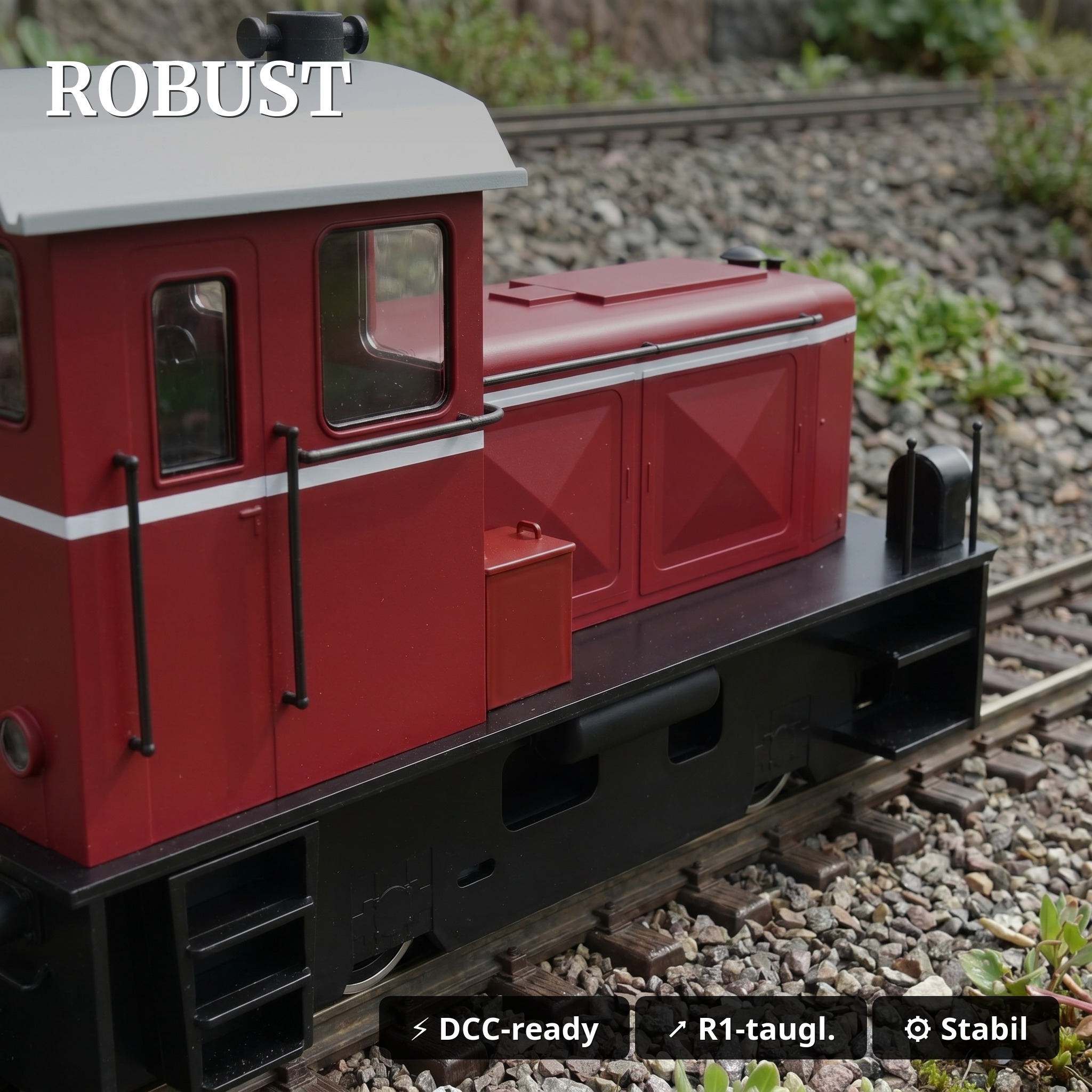 Diesellok DEV V3 als Bausatz Spur G – analog, DCC-vorbereitet – ML-Train 82021000 - Robust & präzise
