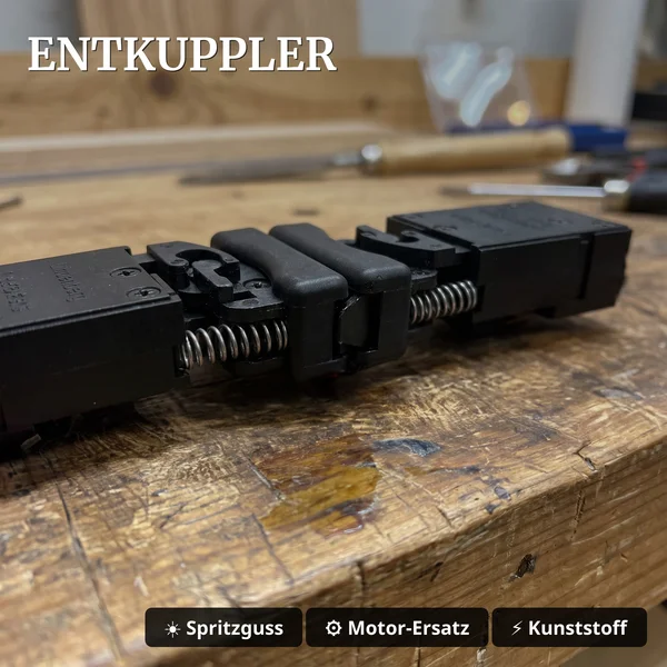 Rangierkuppler-Set mit Lindenbergkupplung und Motorsteuerung ML-Train 82506110 - Entkuppler