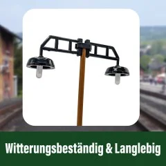 Gitterarm Mastlampe 1 armig HSB für LGB-Anlagen Spur-G ML-Train 83800141 - Für jedes Wetter gebaut