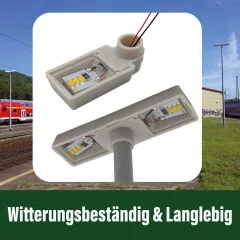 DB Bahnsteigleuchte 2-armig für LGB-Anlagen Spur-G ML-Train 83800154 - 