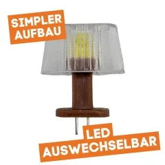 Tischlampe Mitropa mit LED gelb 10 STK ML-Train 83801025 - Schneller und werkzeugloser Aufbau