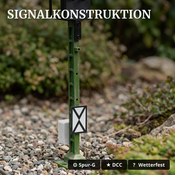 Lichtsignal Typ KS Vorsignal für Spur G analog / digital mit Decoder ML-Train 83804637 - Signalkonstruktion