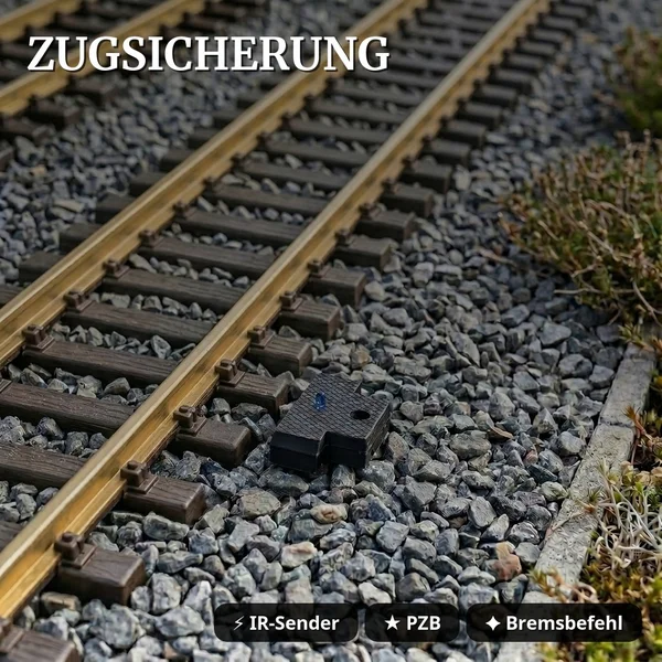 Lichtsignal Typ KS Vorsignal für Spur G analog / digital mit Decoder ML-Train 83804637 - PZB-Zugsicherung